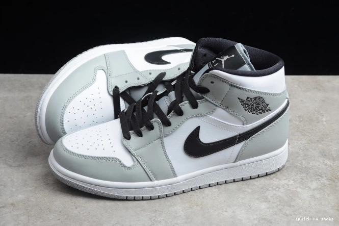 Cheap AIR 1 Grey Jordan Light Mid Smoke 554724-092 0701
